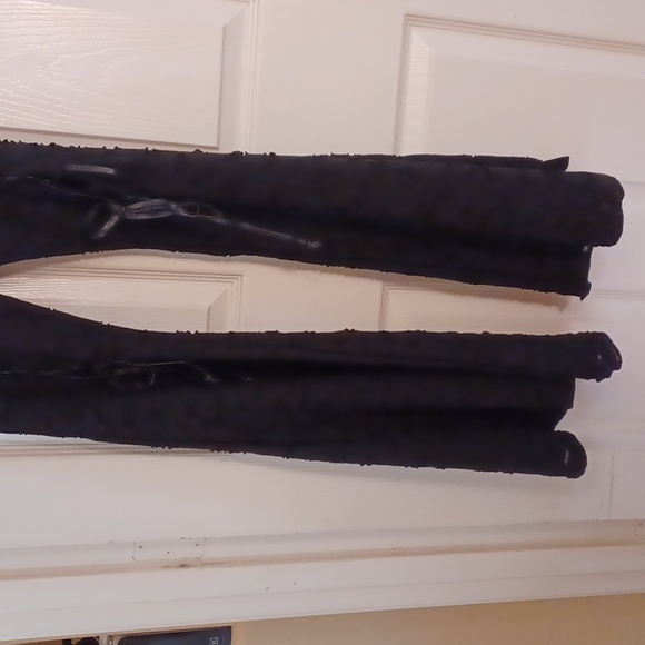 COPY - DOLLSKILL WIDOW XXL BLACK BEYOND THE WOODS LACE UP FLARED PANTS DISTRESS… - Picture 12 of 13